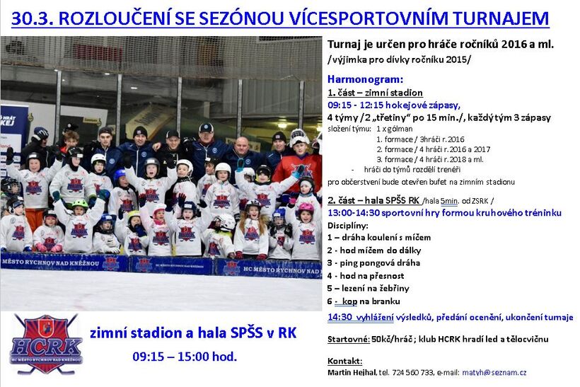 Plakát turnaj HCRK